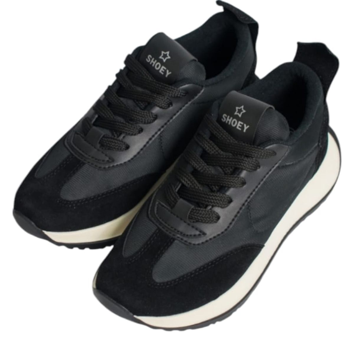 EVEGONZ - Zapatillas Deportivas Mujer Tenis Negro Confortable