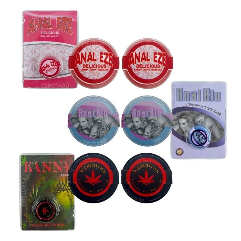 GENERICO - Kit x6 Lubricante Dilatador Anal En Crema Relajante Anal