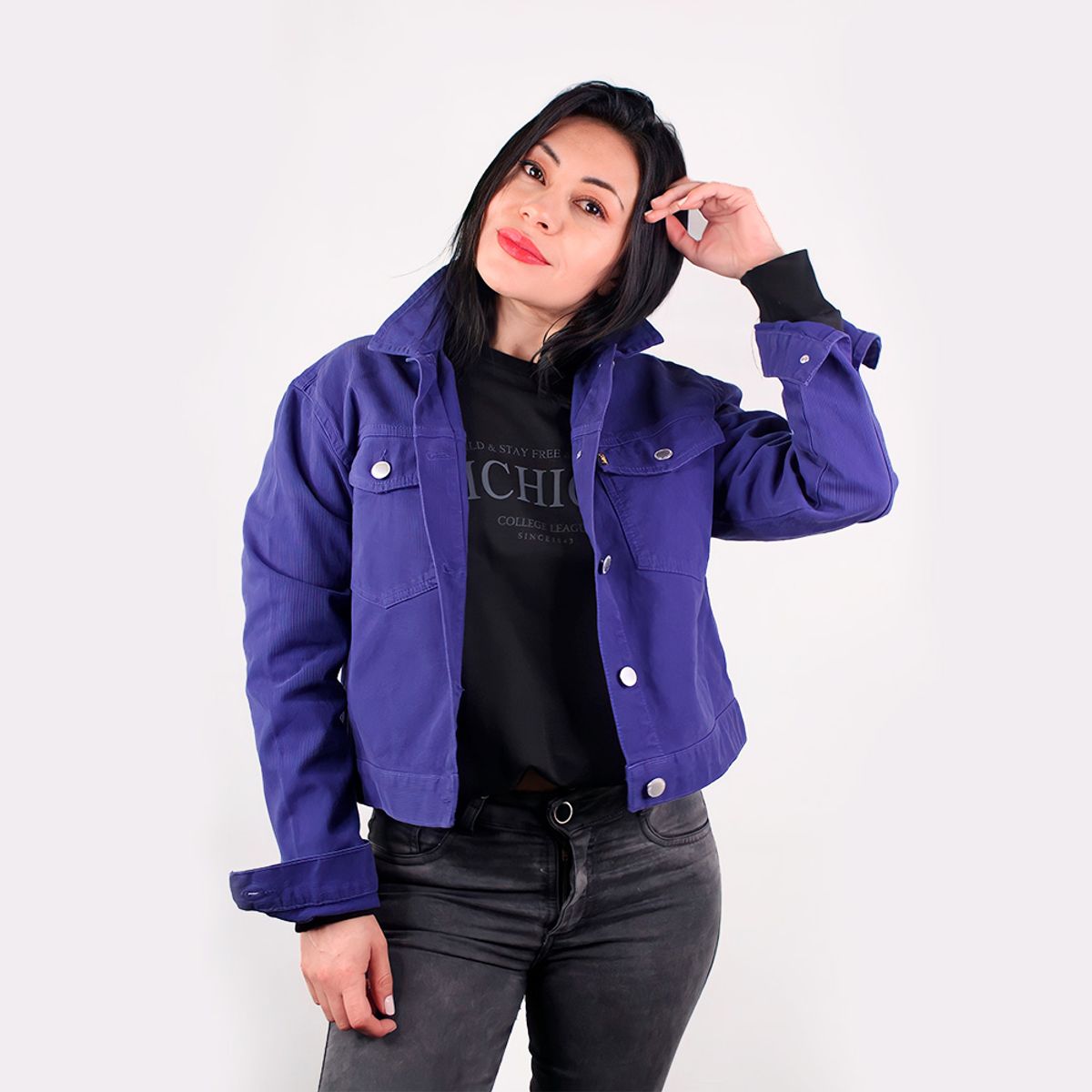 LEC LEE - Chaqueta Clásica Mujer Lec Lee Morado