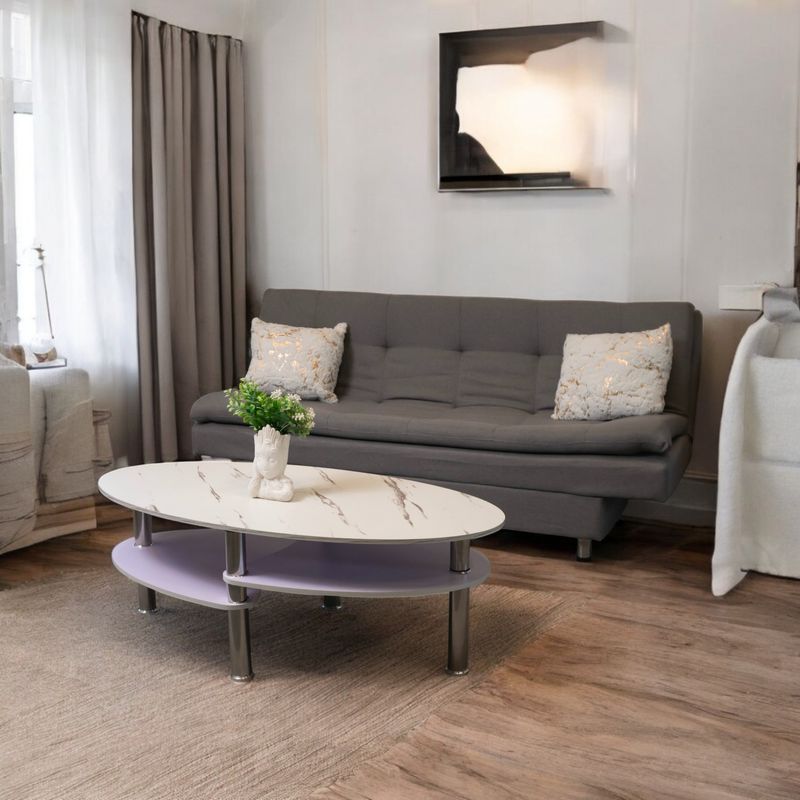 KAIU HOME - Combo Sofá Cama Mega + Mesa de Centro + 2 Cojines