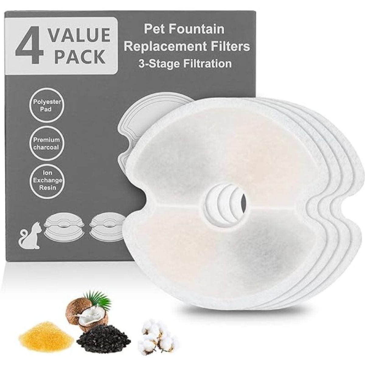 CATLIKE - Filtro Para Fuente True Colors Con Luz Led x 4und