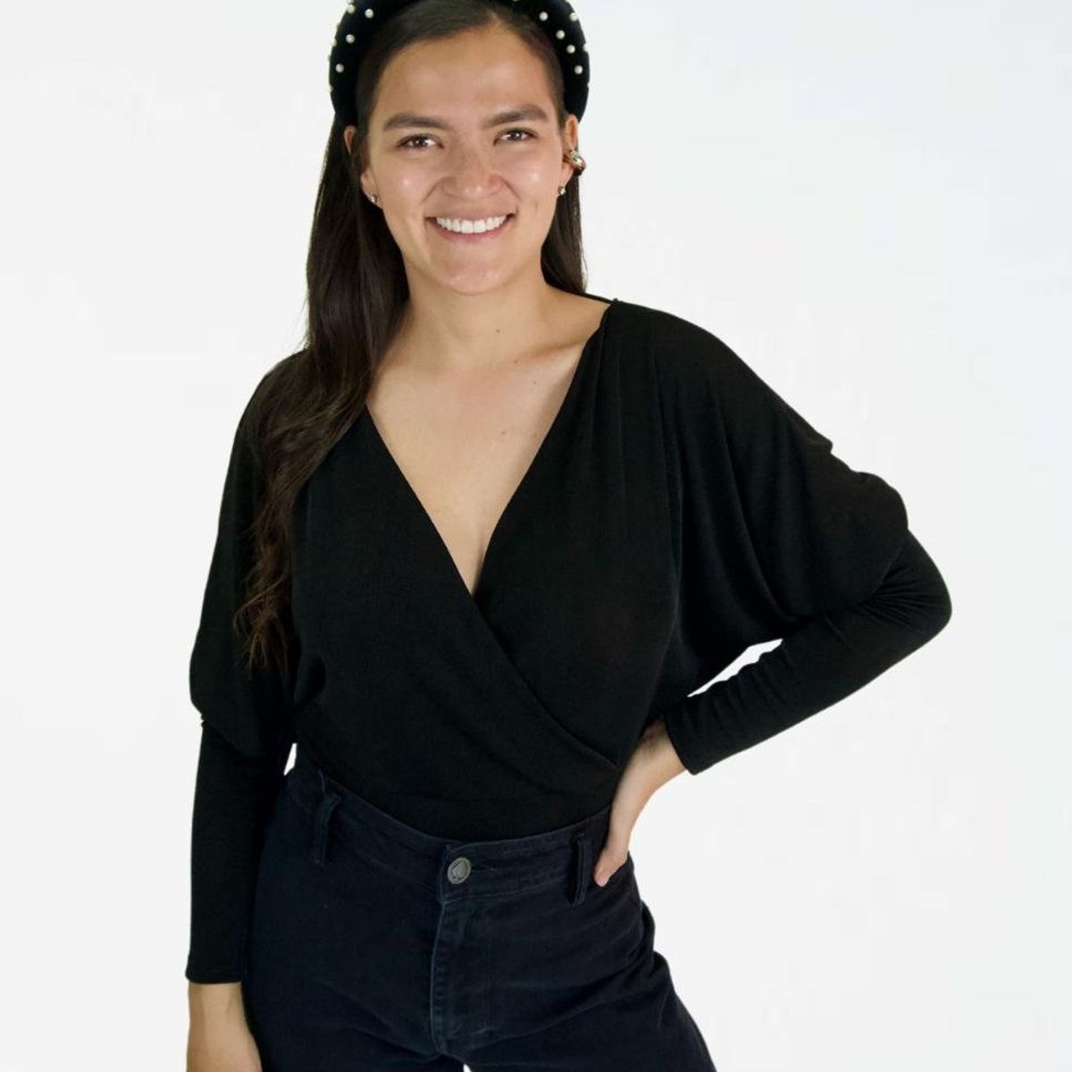 MOLGOA - Blusa para Mujer Escote V - The African