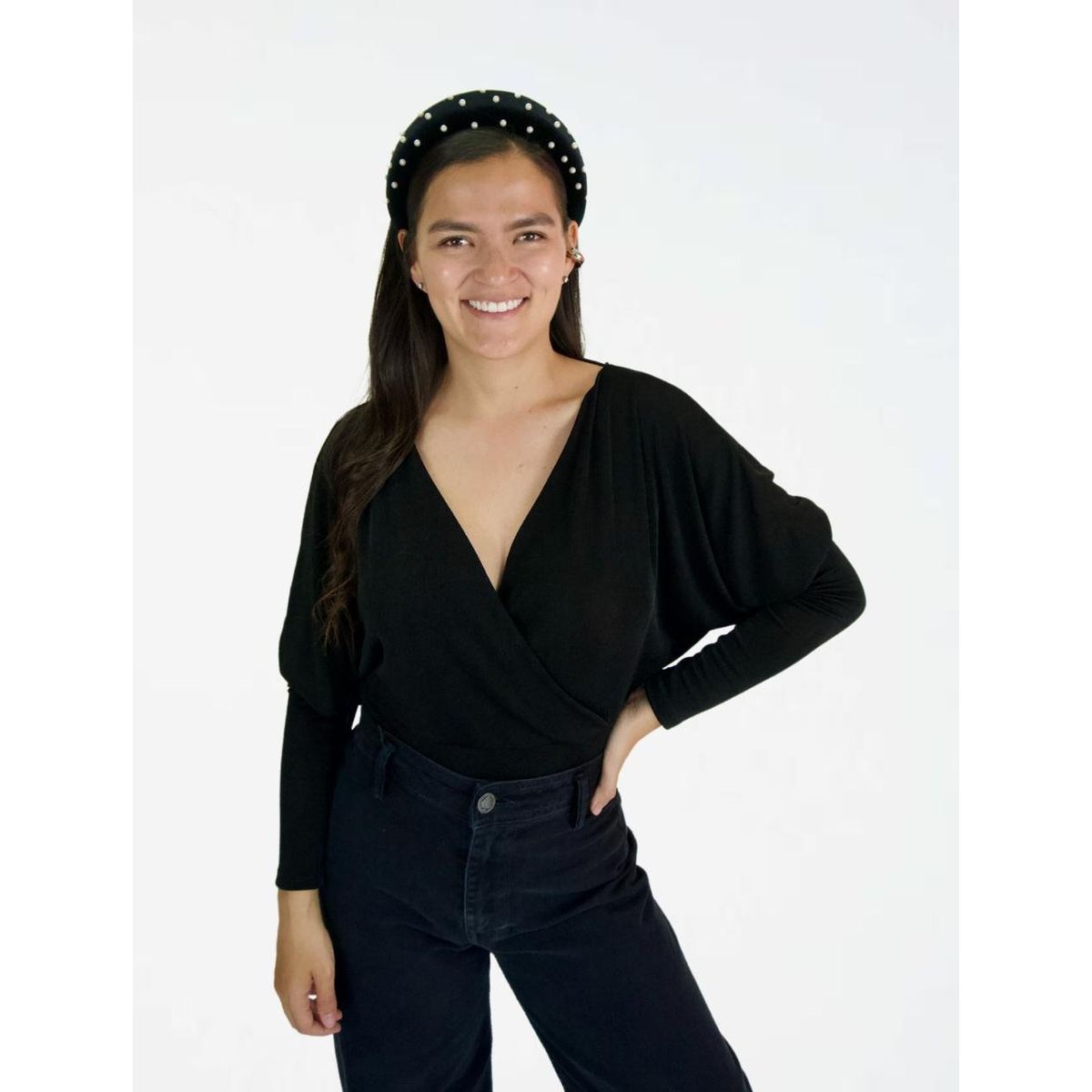 MOLGOA - Blusa para Mujer Escote V - The African