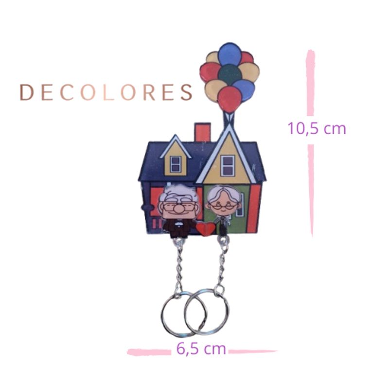 GENERICO - Llavero colgante de pared para parejas Perchero