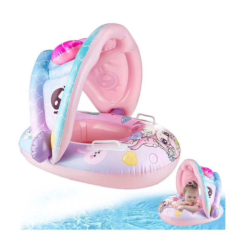 GENERICO - Flotador Inflable Con Techo Para Bebe