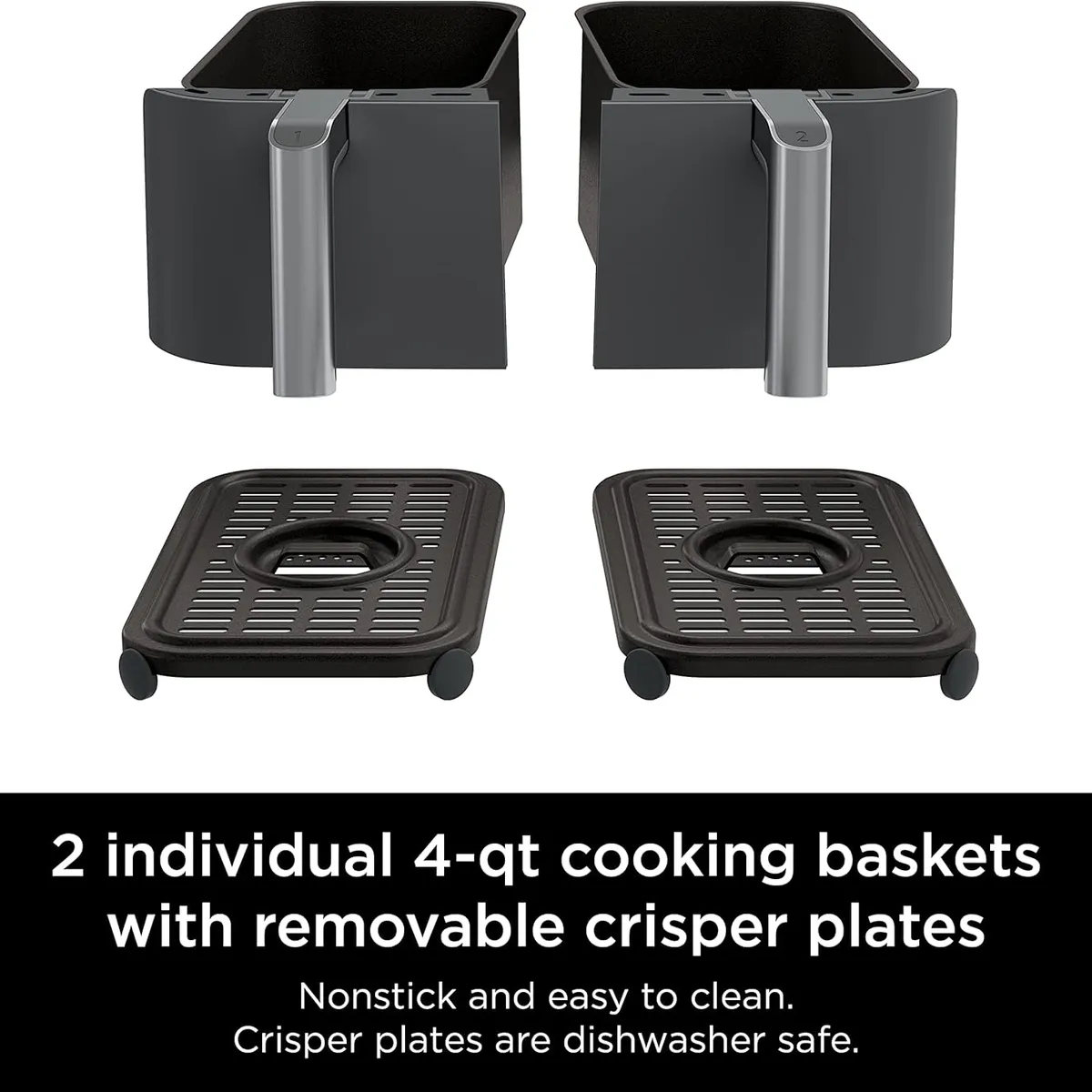 NINJA - Freidora de aire 6 en 1 DualZone con 2 cestas independientes