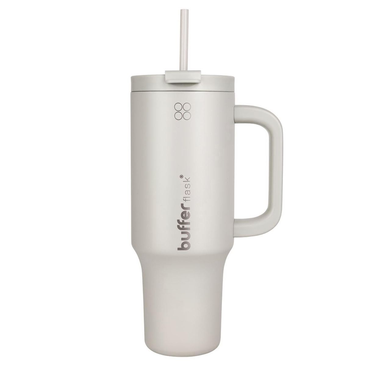 BUFFER FLASK - Termo Vaso Termico Con Pitillo 1,2 lt Buffer Acero Inox - Beige