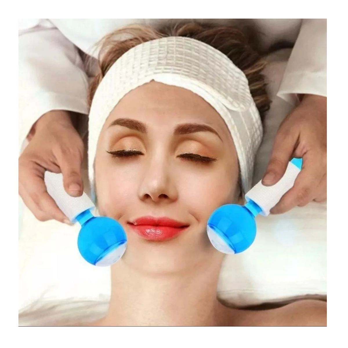 AFM - Ice Globes Masajeador Bola De Cristal X2 Piezas Cuidado Facial