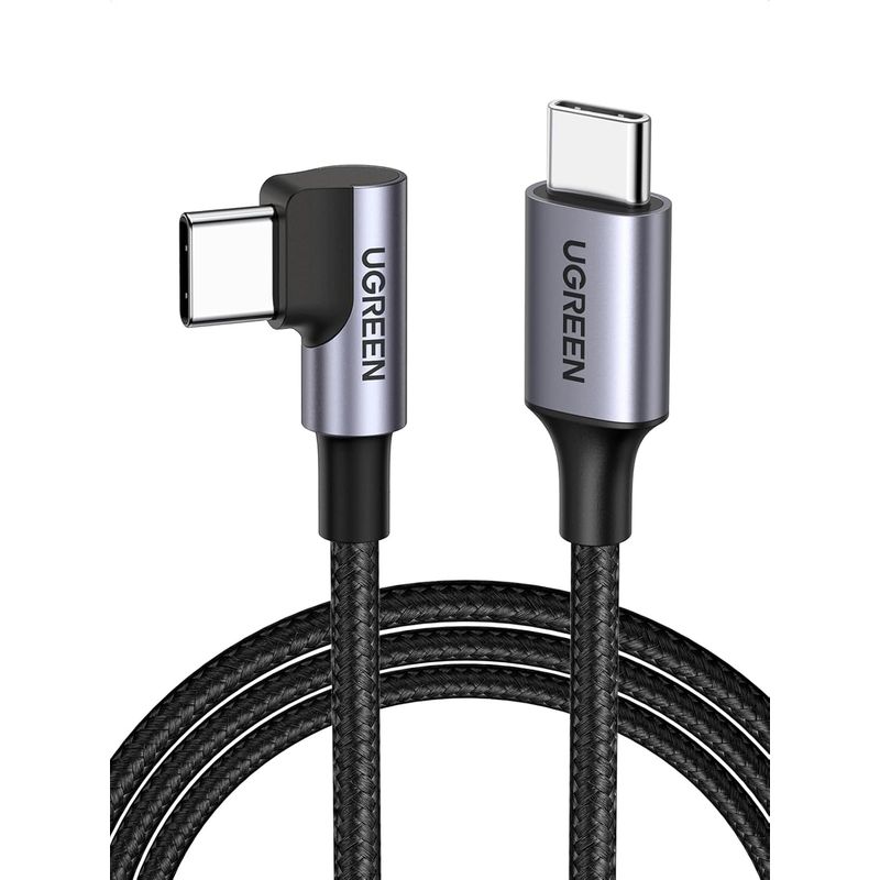UGREEN - Cable USB Tipo C Angulo 90° Carga Rápida 60w Datos 480mbps USB-C 1m