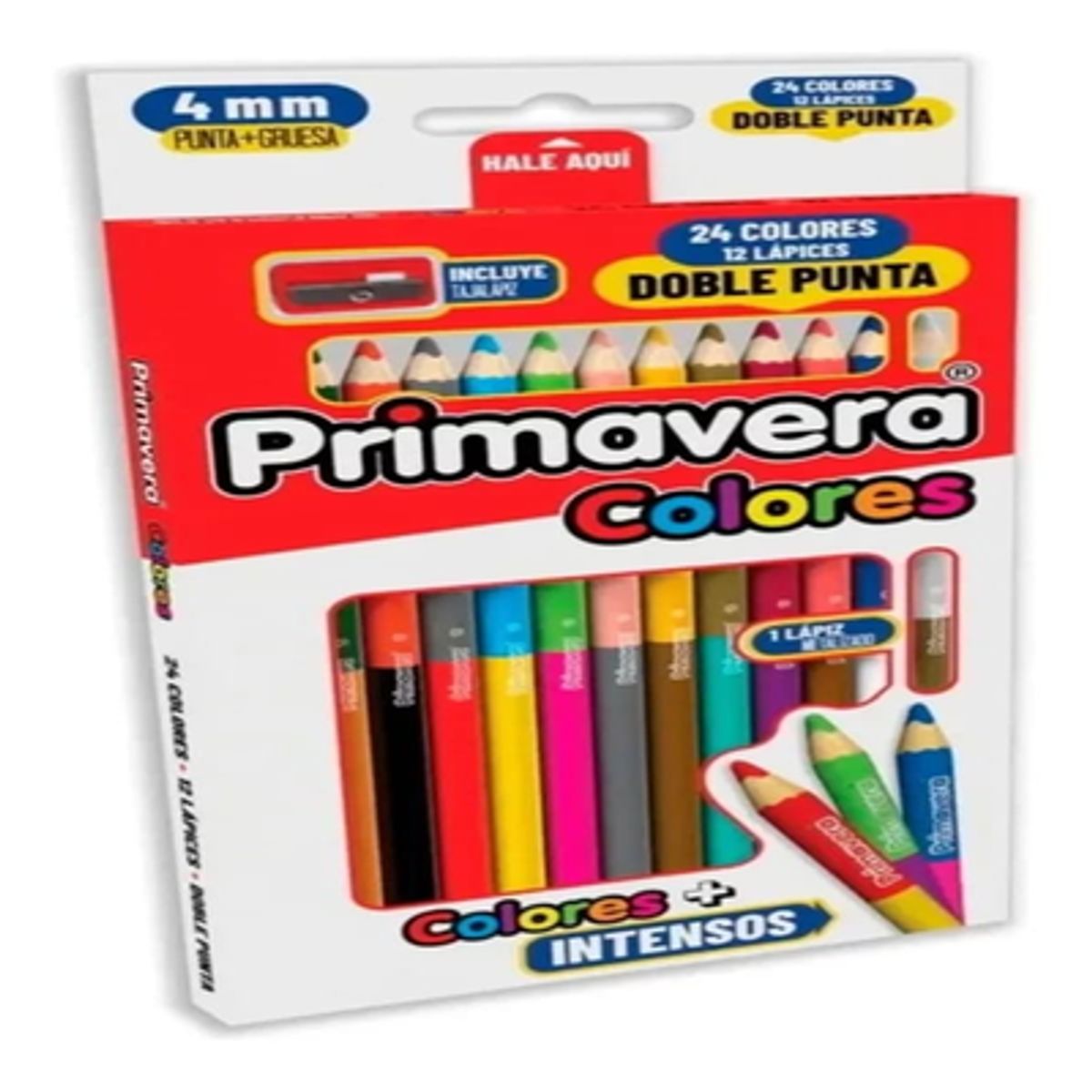 GENERICO - colores primavera x 12- 4mm Doble Punta