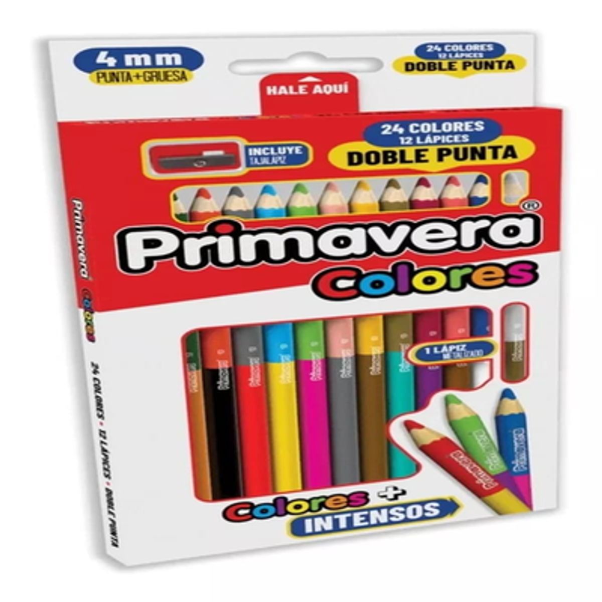 GENERICO - colores primavera x 12- 4mm Doble Punta
