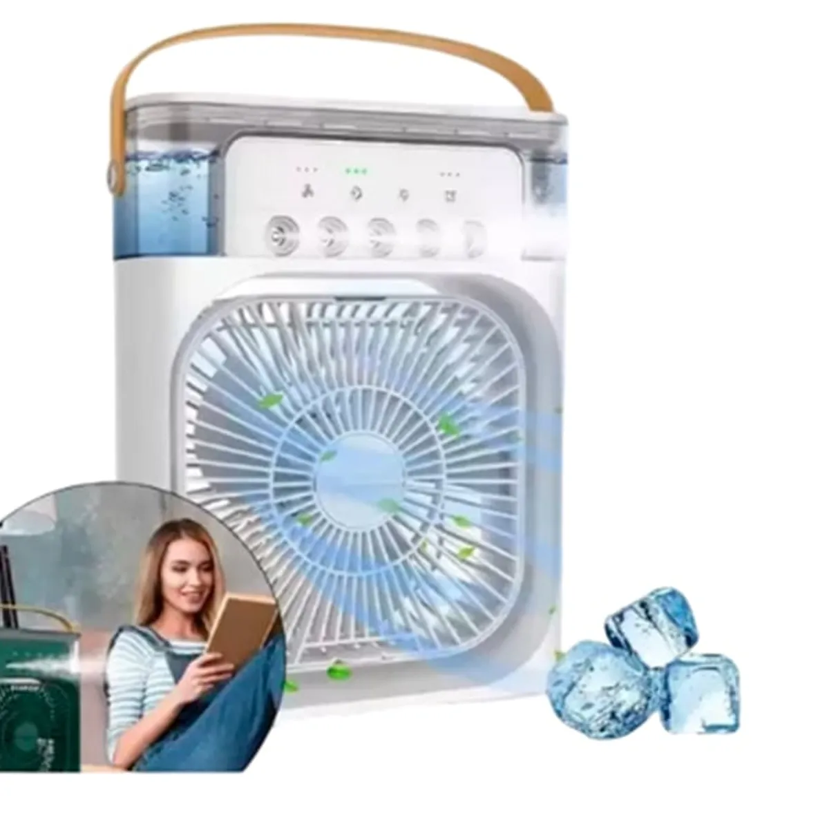 GENERICO - Mini aire Acondicionado con depósito de Agua y Hielo