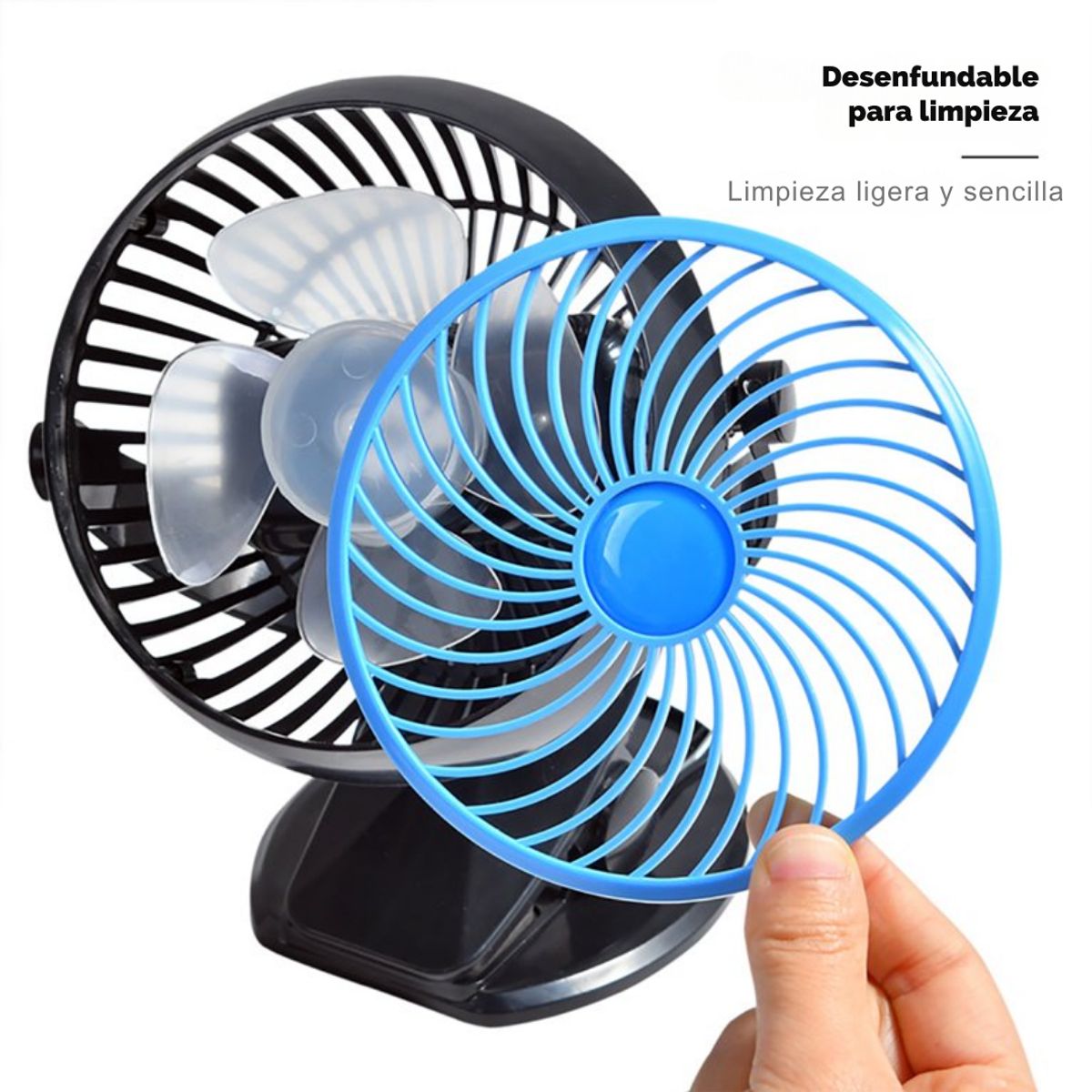 GENERICO - Mini Ventilador de Pinza Clip Recargable Escritorio