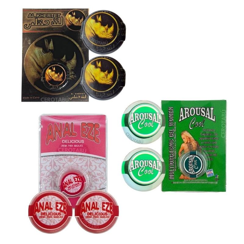 GENERICO - Kit x6 Lubricante Anal + Multiorgasmos + Retardante Sexul
