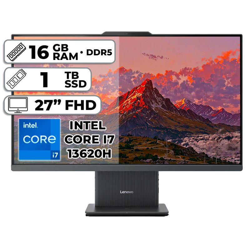 LENOVO - LENOVO TODO EN UNO AIO 27IRH9 INTEL CORE I7-13620H 16GB RAM 1TB SSD 27 FHD