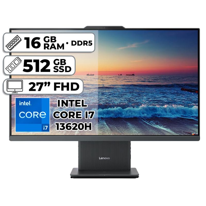 LENOVO - LENOVO TODO EN UNO AIO 27IRH9 INTEL CORE I7-13620H 16GB RAM 512GB SSD 27 FHD