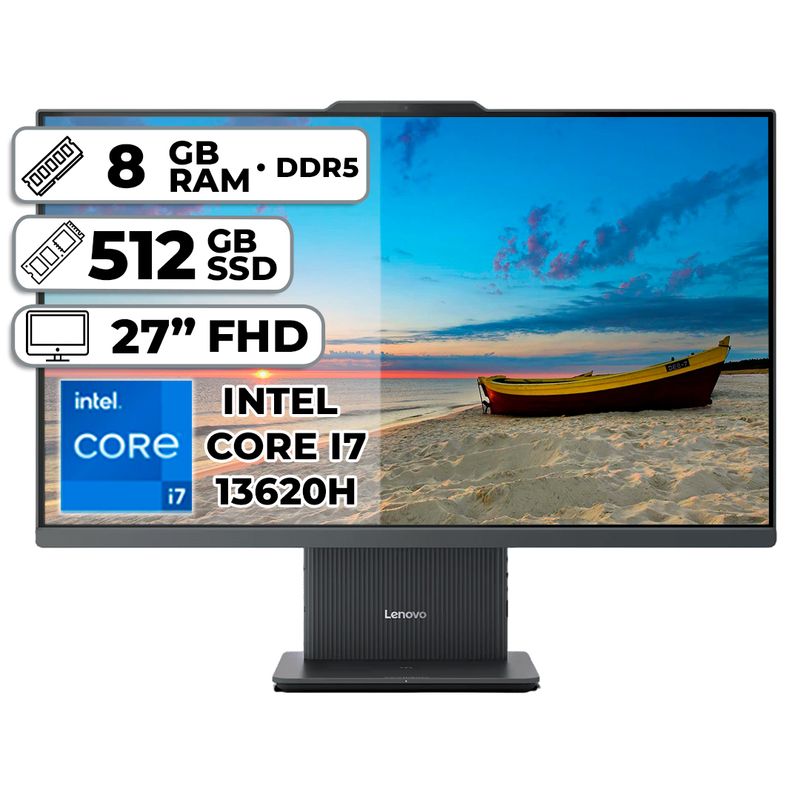 LENOVO - LENOVO TODO EN UNO AIO 27IRH9 INTEL CORE I7-13620H 8GB RAM 512GB SSD 27 FHD