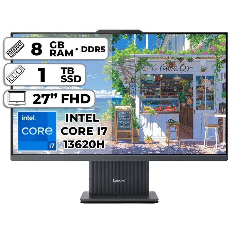 LENOVO - LENOVO TODO EN UNO AIO 27IRH9 INTEL CORE I7-13620H 8GB RAM 1TB SSD 27 FHD