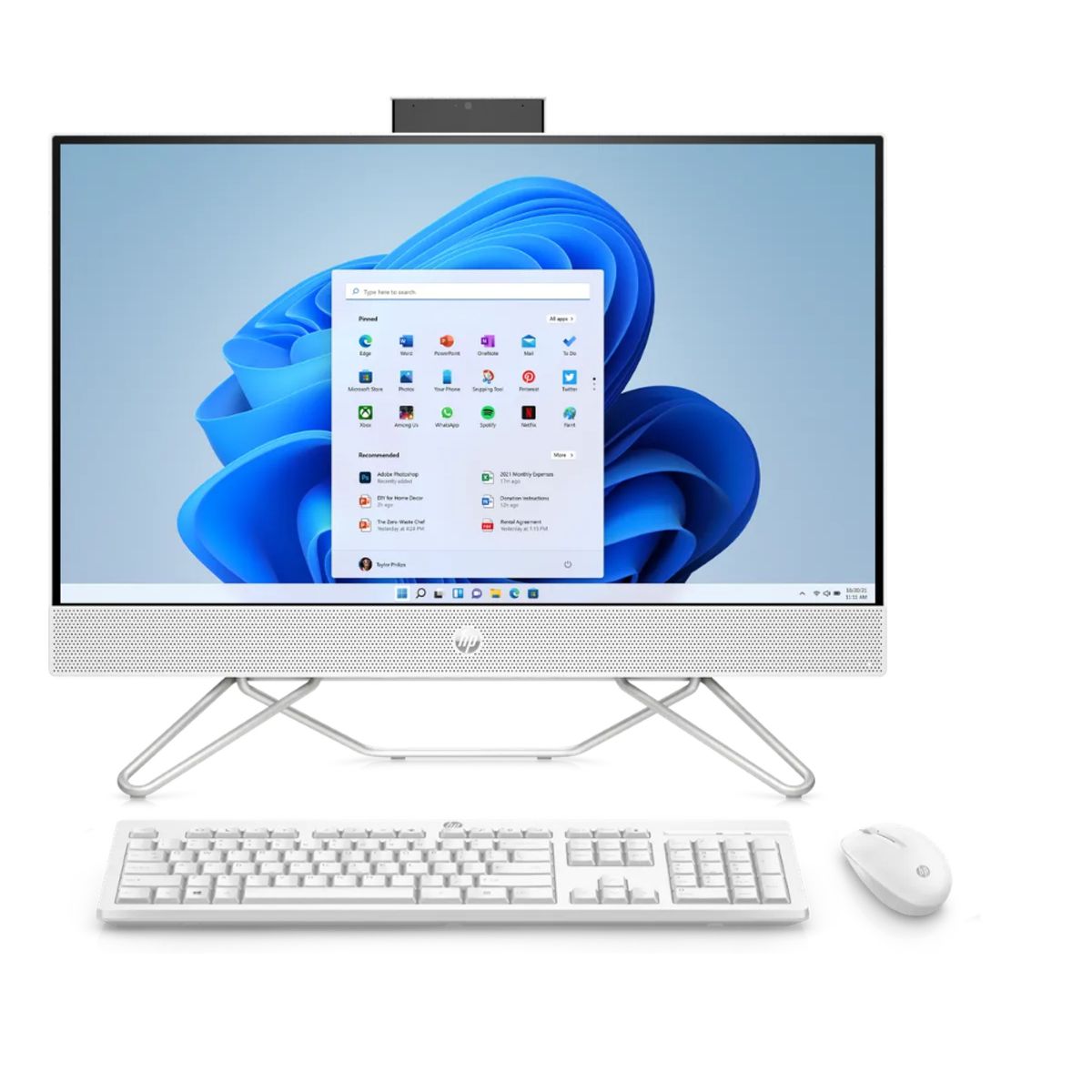 HP - Todo en uno HP Ryzen 3 24-cb0001la 8GB Ram 256GB SSD 24” BLANCO