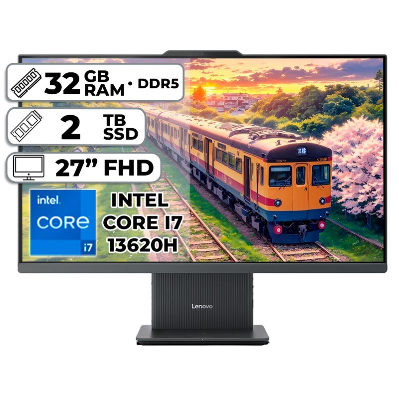 LENOVO - LENOVO TODO EN UNO AIO 27IRH9 INTEL CORE I7-13620H 32GB RAM 2TB SSD 27 FHD