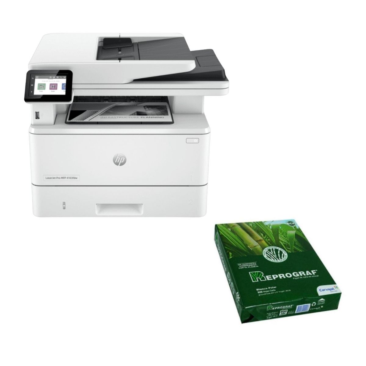 HP - Combo Impresora Hp Mfp 4103fdw + Resma Gratis