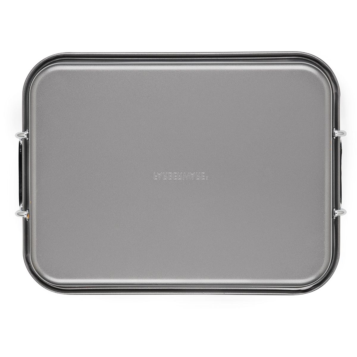 FARBERWARE - Bandeja Rostizadora antiadherente con parrilla 305cm x 406cm Gris