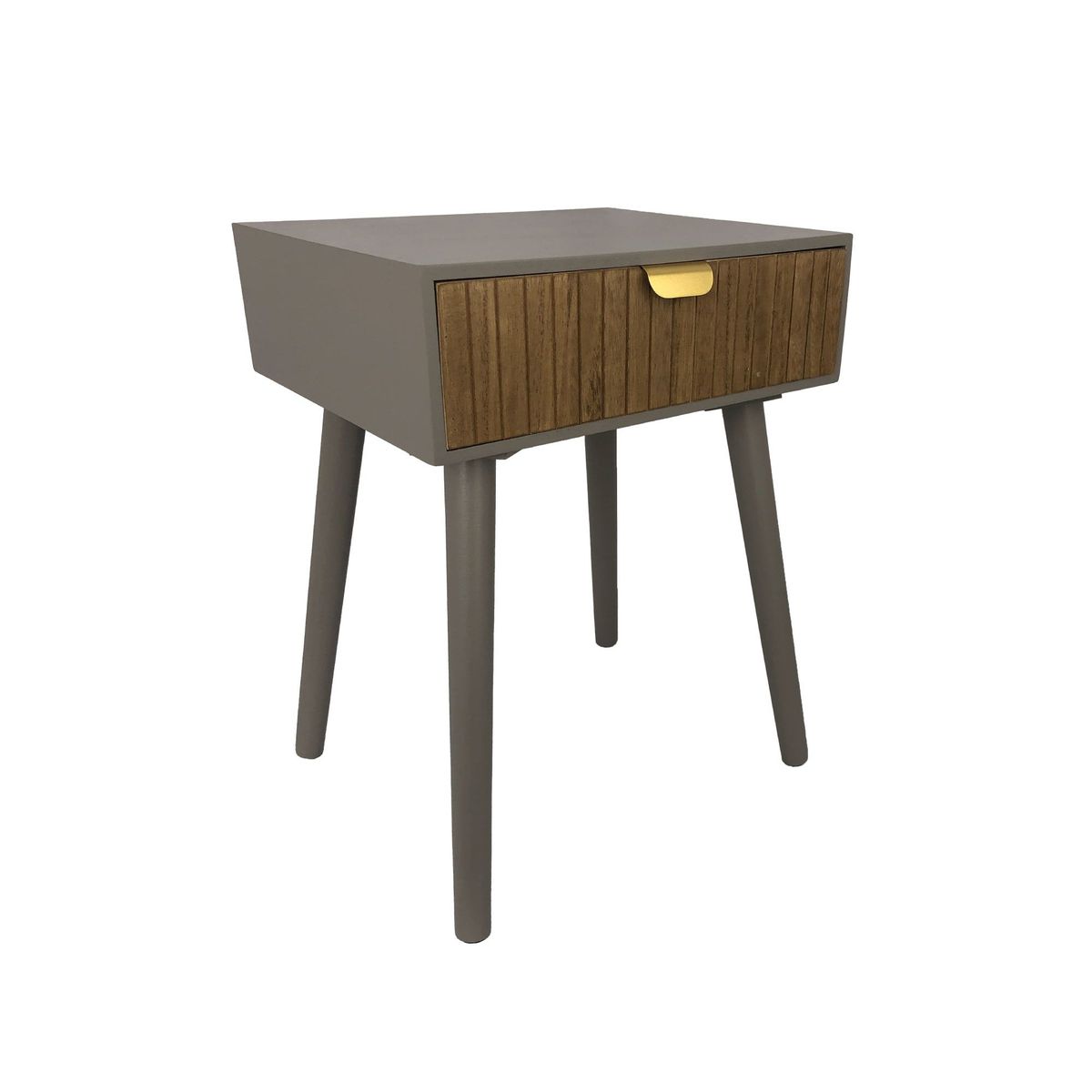 DIMATEX LEON - Mesa De Noche De Madera Nochero De Un Cajón Refmalaga