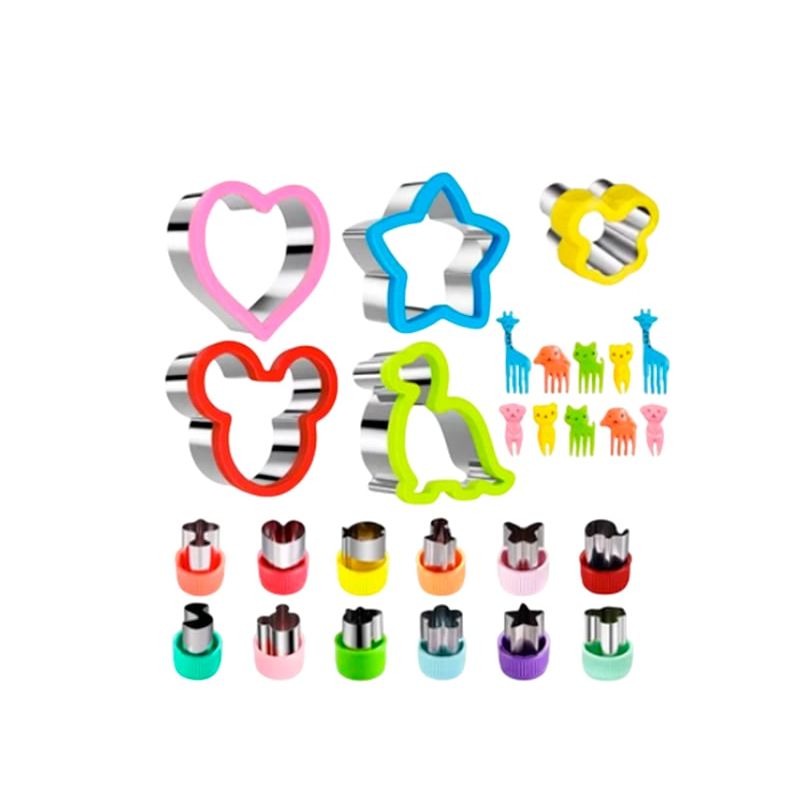 GENERICO - SET DE MOLDES X 42 PIEZAS FIGURAS