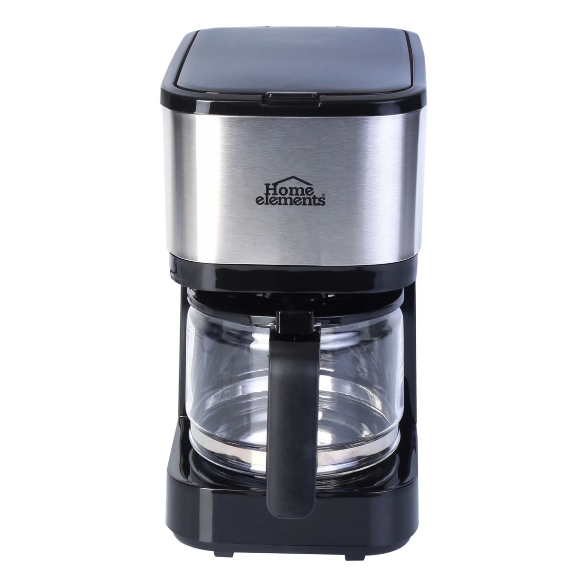 HOME ELEMENTS - Cafetera 6 tazas Home Elements HECM9420SS Negra