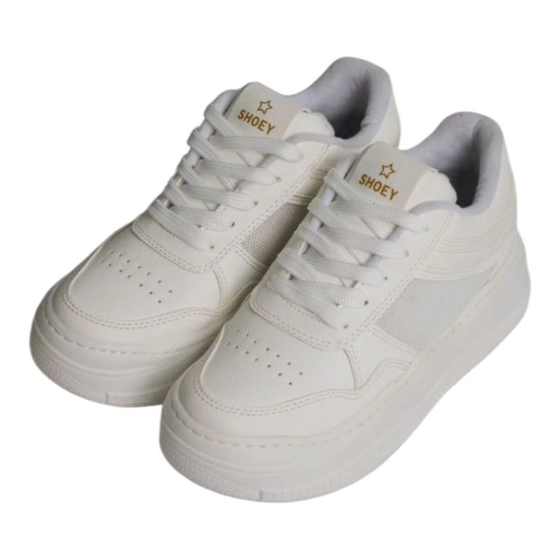 EVEGONZ - Zapatos Blancos Dama Tenis Casual de Moda