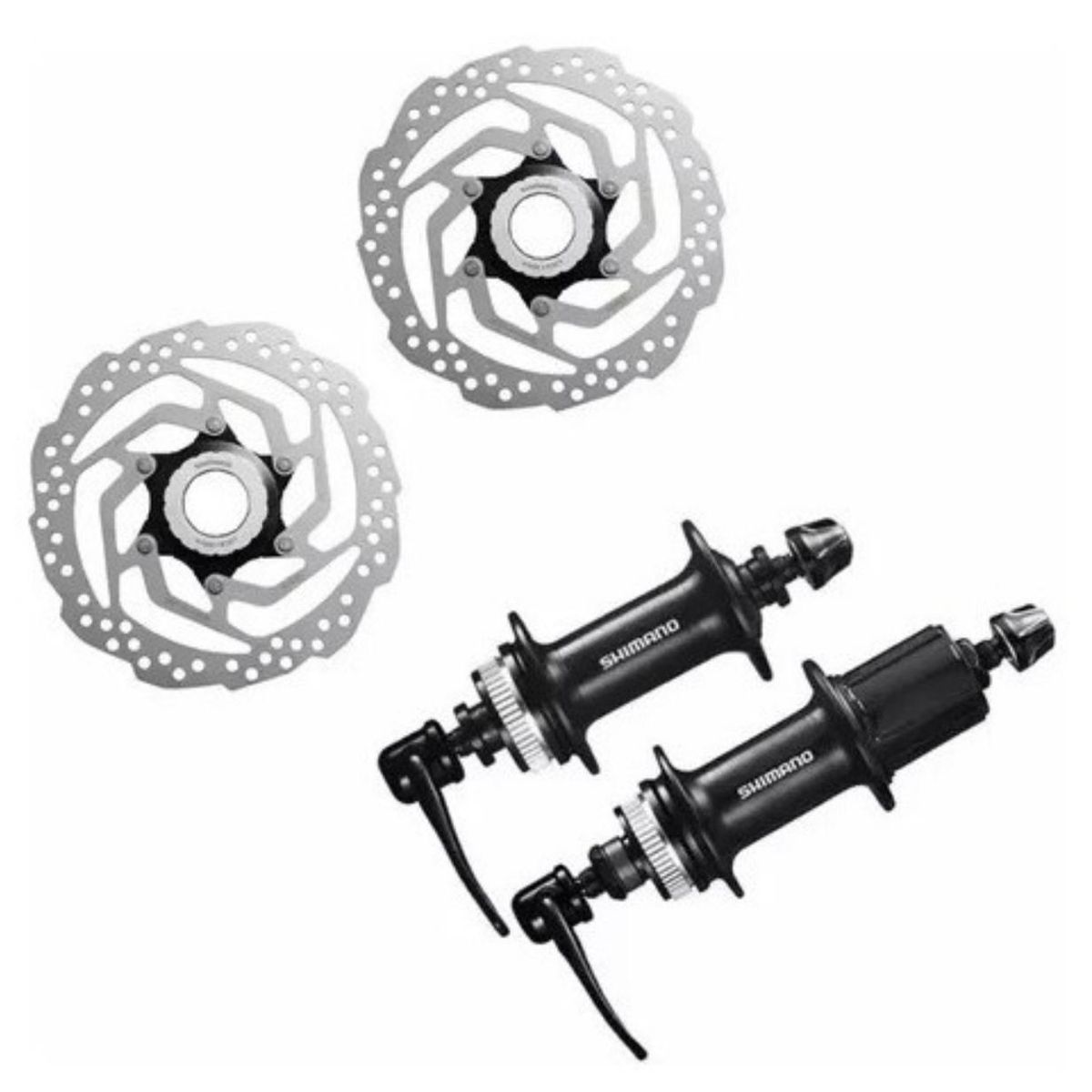 SHIMANO - Manzanas Shimano Tx505 36 Huecos Con Discos Center Lock Rt10