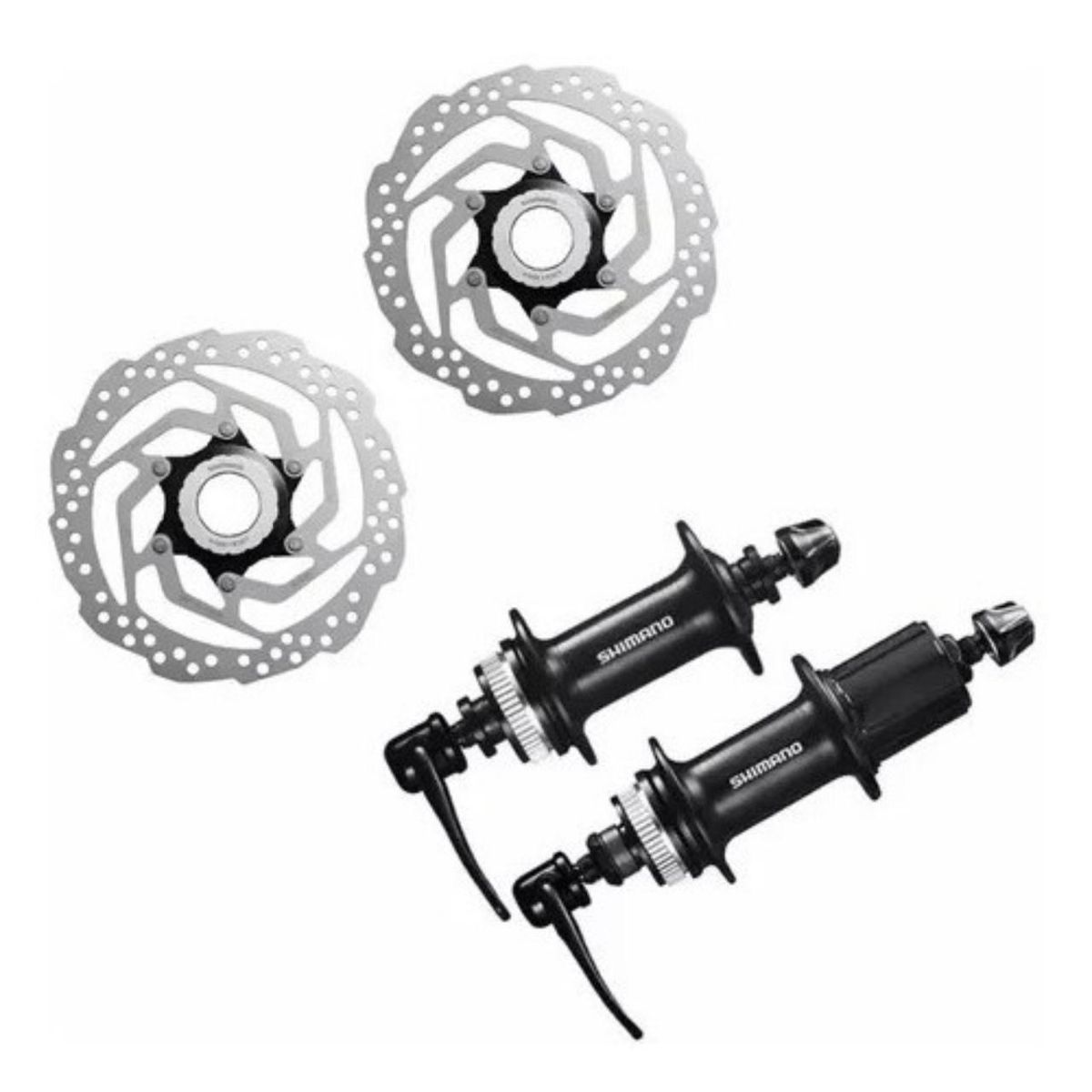 SHIMANO - Manzanas Shimano Tx505 36 Huecos Con Discos Center Lock Rt10