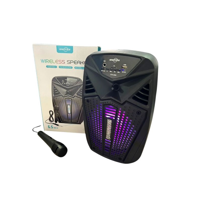 GENERICO - Parlante Inalámbrico 6.5 Pulgadas GTS 2046 + Micrófono