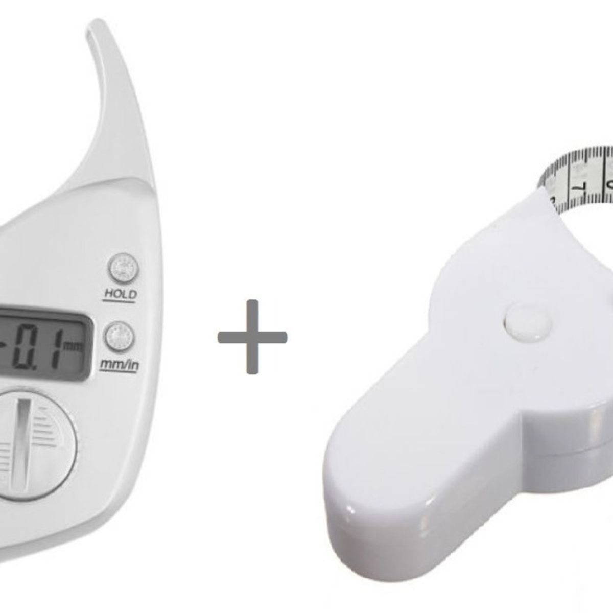 GENERICO - Adipometro Digital Medidor De Grasa Corporal + Cinta Metrica
