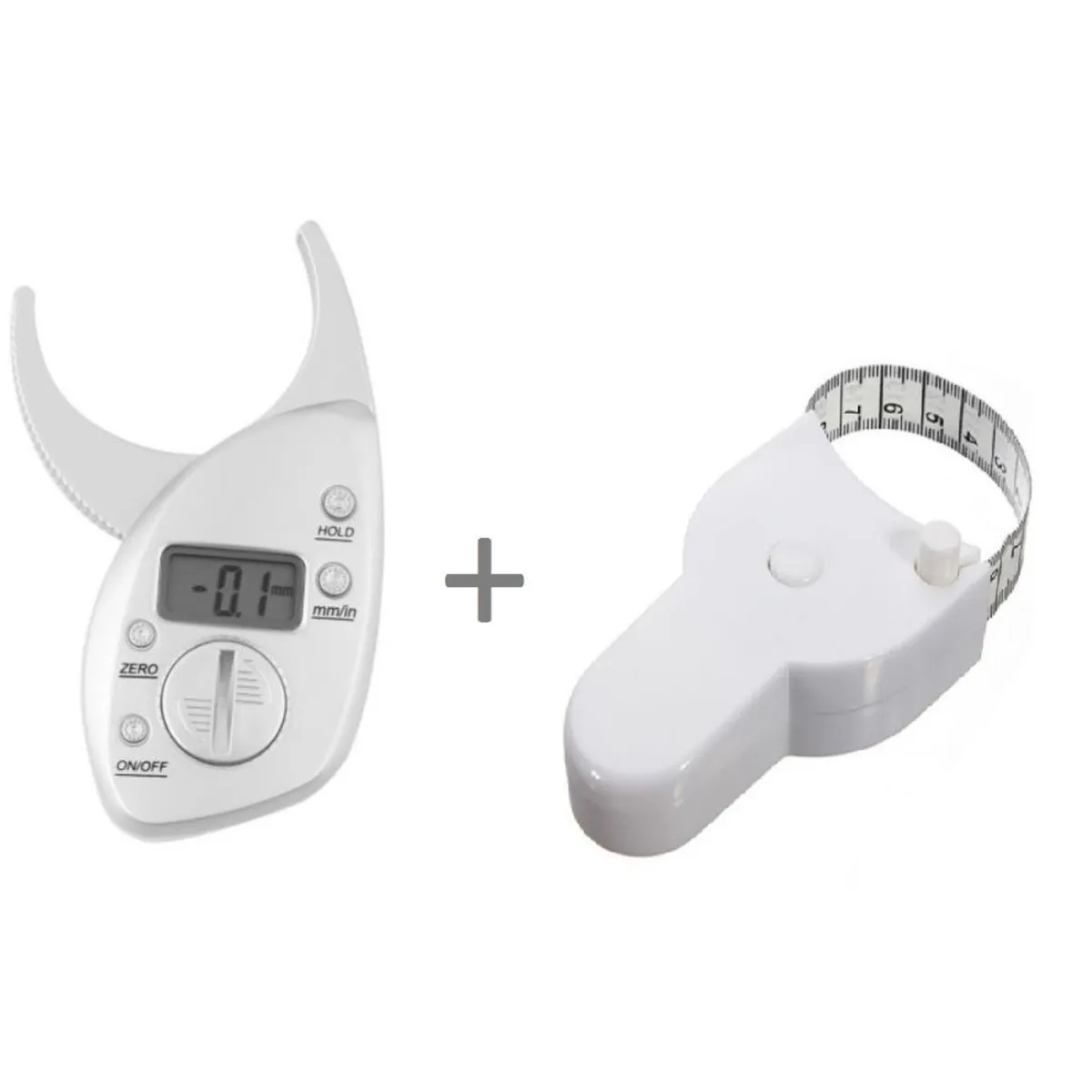 GENERICO - Adipometro Digital Medidor De Grasa Corporal + Cinta Metrica