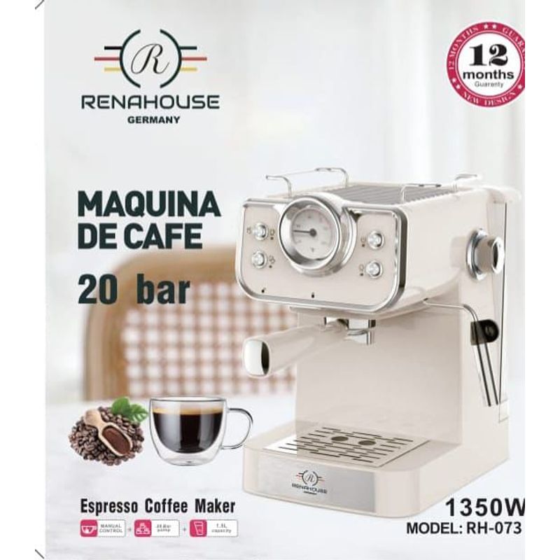 GENERICO - Maquina Para Café Expreso Capuchino 20bar Renahouse 15litro
