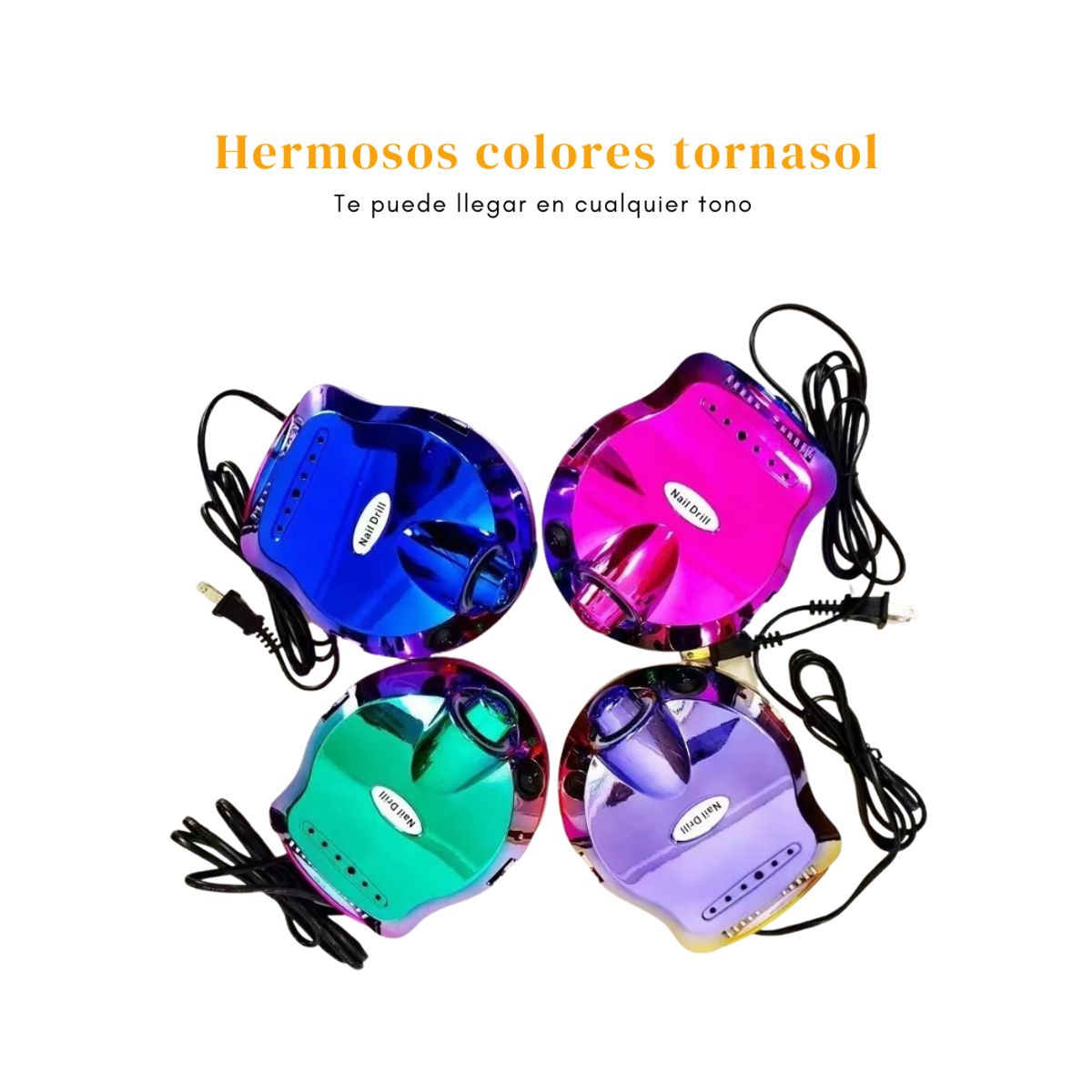 GENERICO - Drill Pulidor de Uñas Tornasol con Pedal 35000 Rpm DM202