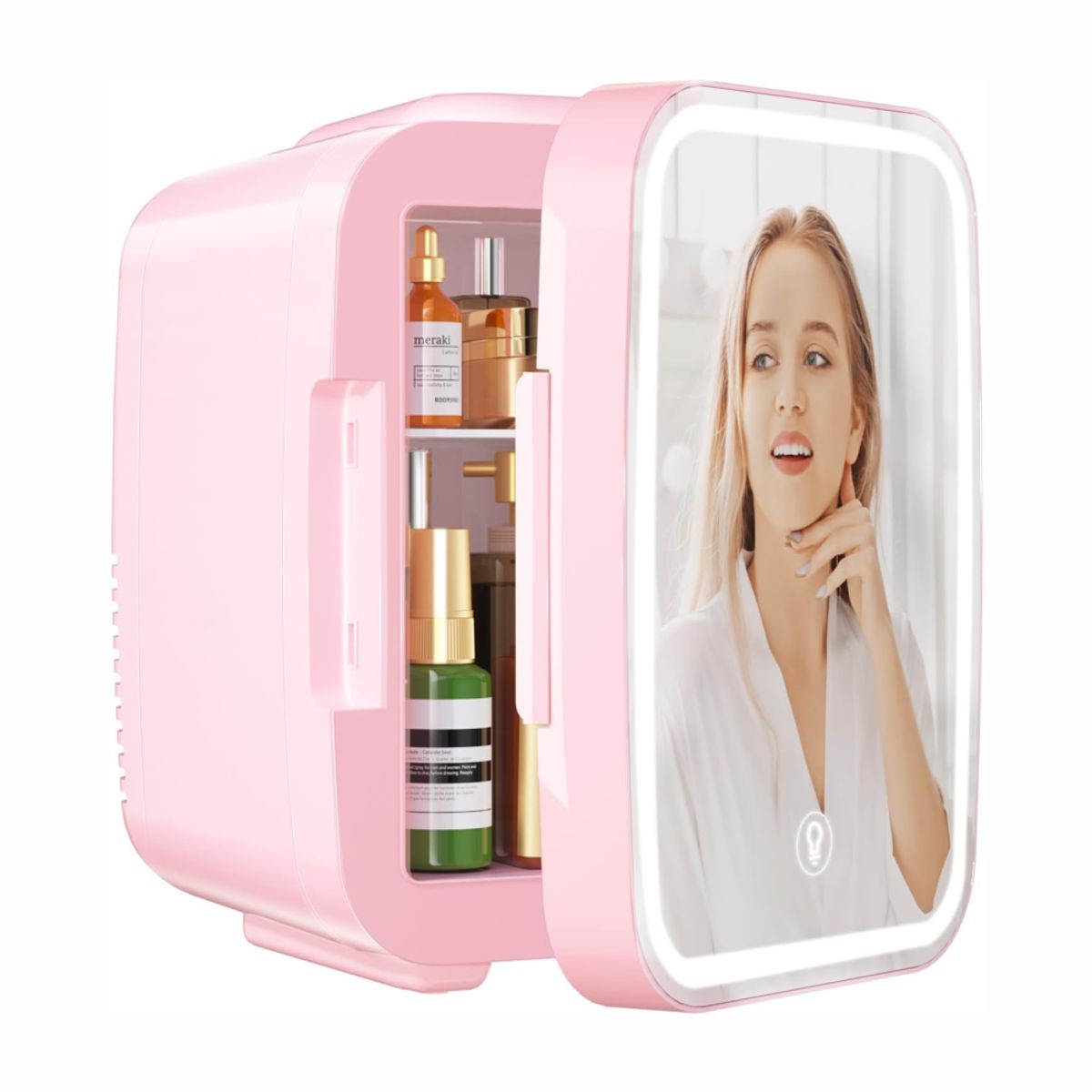 GENERICO - Mini Nevera Para Maquillaje Cuidado De La Piel Led Nv-4l