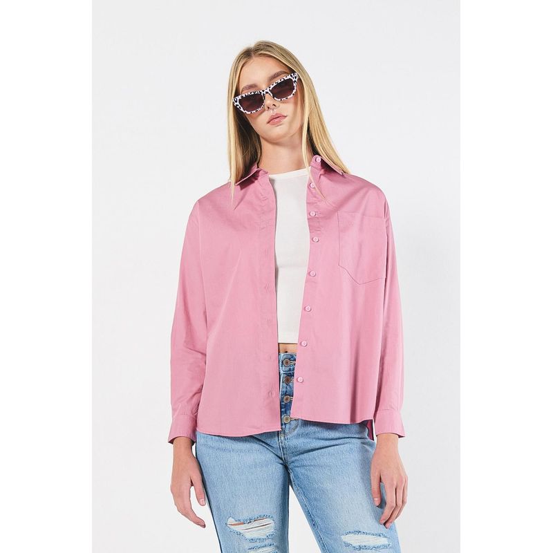 KOAJ - KOAJ BLUSA  CAMISERA OVERSIZE MANGA LARGA MUJER