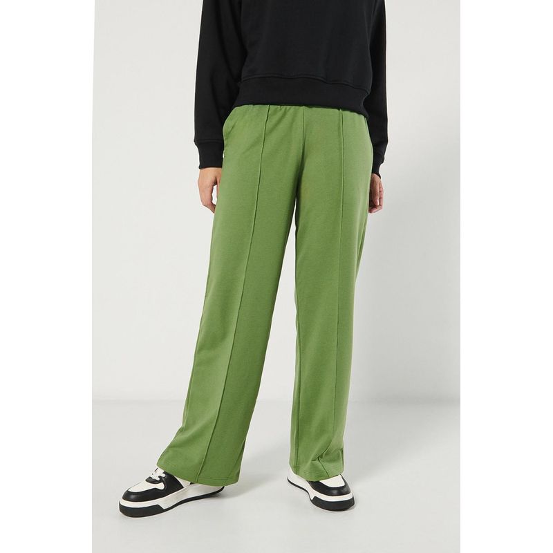 KOAJ - KOAJ Pantalón unicolor jogger con vena centrada y bota recta MUJER