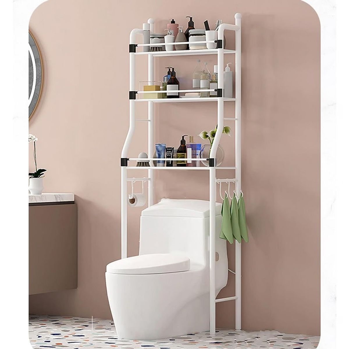 GENERAL - Estante Organizador Zona Lavandería y Baño  3 Niveles