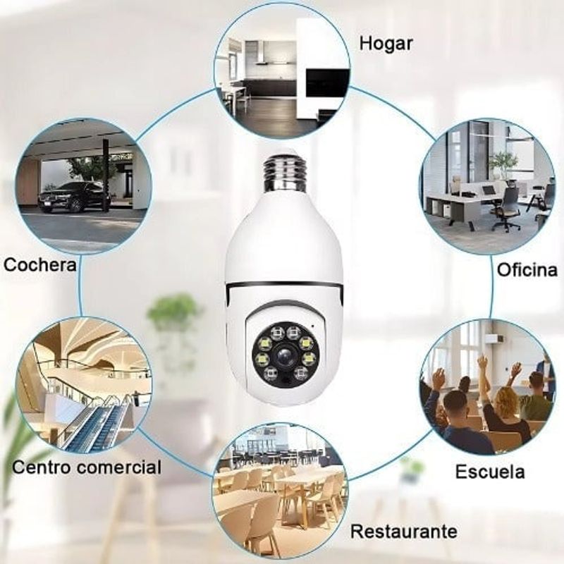 SKY - Camara De Seguridad Bombillo 360 wifi ORIGINAL v380