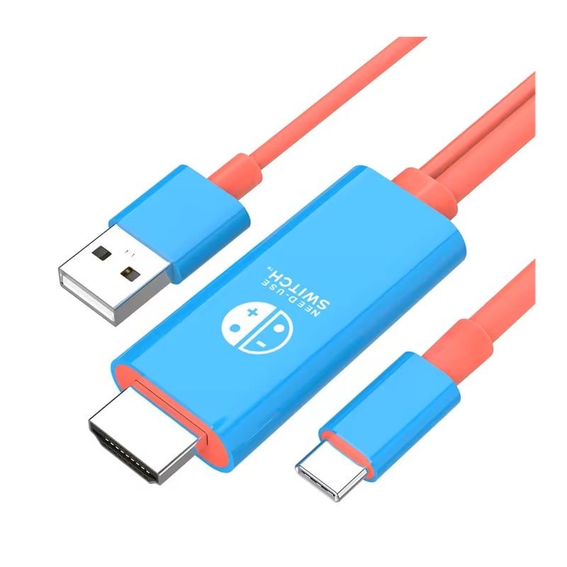 GENERICO - Cable Tipo C A Hdmi Con Carga Usb De 5v Para Nintendo Switch