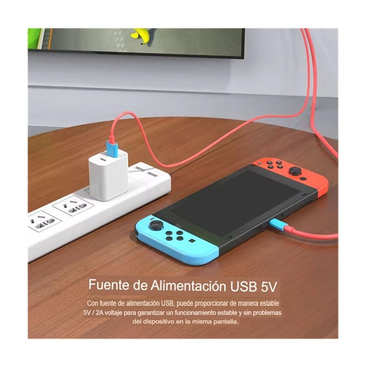 GENERICO - Cable Tipo C A Hdmi Con Carga Usb De 5v Para Nintendo Switch