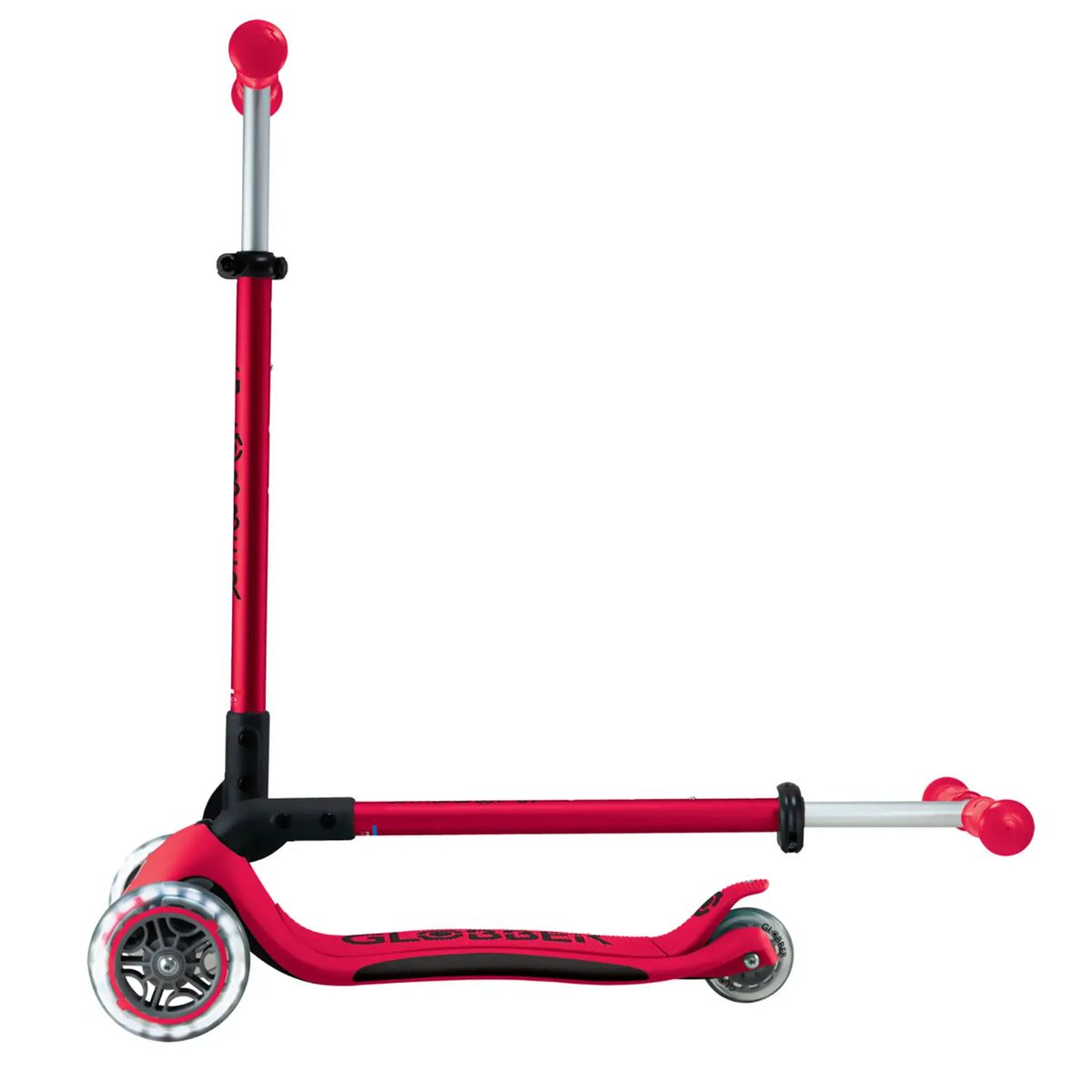 GLOBBER - Patineta Primo Plus Lights Plegable Rojo Para Niños