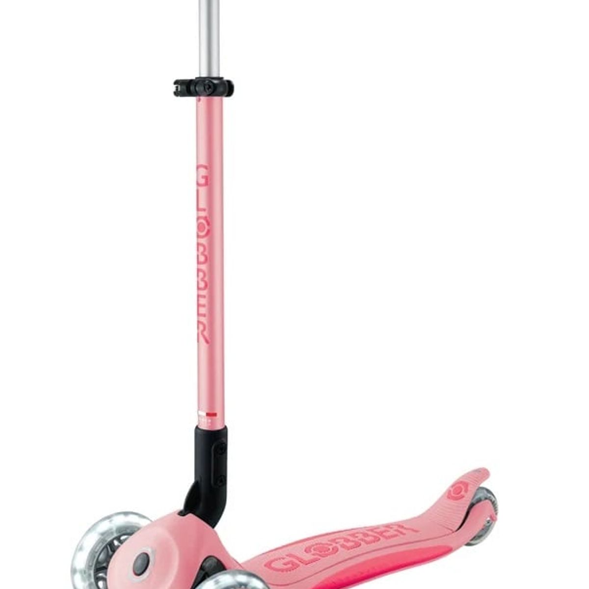 GLOBBER - Patineta Primo Plus Lights Plegable Rosado Para Niños