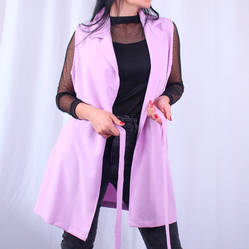LEC LEE - Chaqueta Sobretodo de Mujer Lec Lee Fucsia