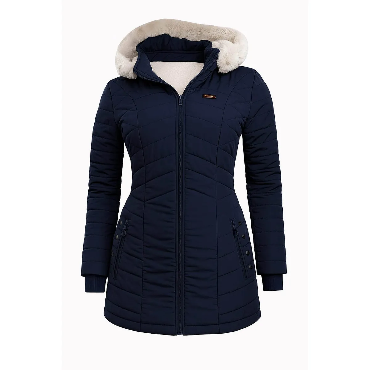 MODA EN CIRCUITO - Chaqueta Impermeable en Gabán para Mujer Forrada en Ovejera