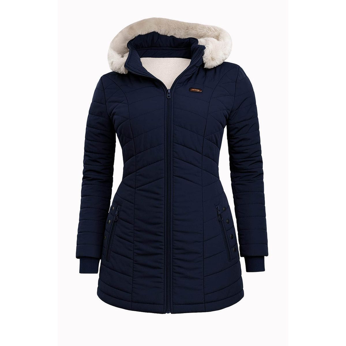 MODA EN CIRCUITO - Chaqueta Impermeable en Gabán para Mujer Forrada en Ovejera