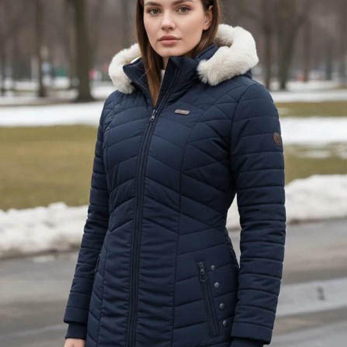 MODA EN CIRCUITO - Chaqueta Impermeable en Gabán para Mujer Forrada en Ovejera